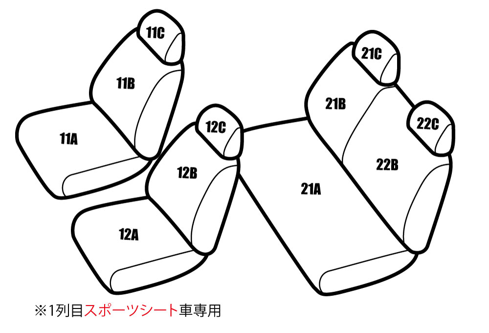 送料無料 ヴィッツ NCP131 品番TD84 レガリア 極厚プレミアム シートカバー カー用品 内装パーツ カーシート ペット 防水｜regalia-seatcover｜02