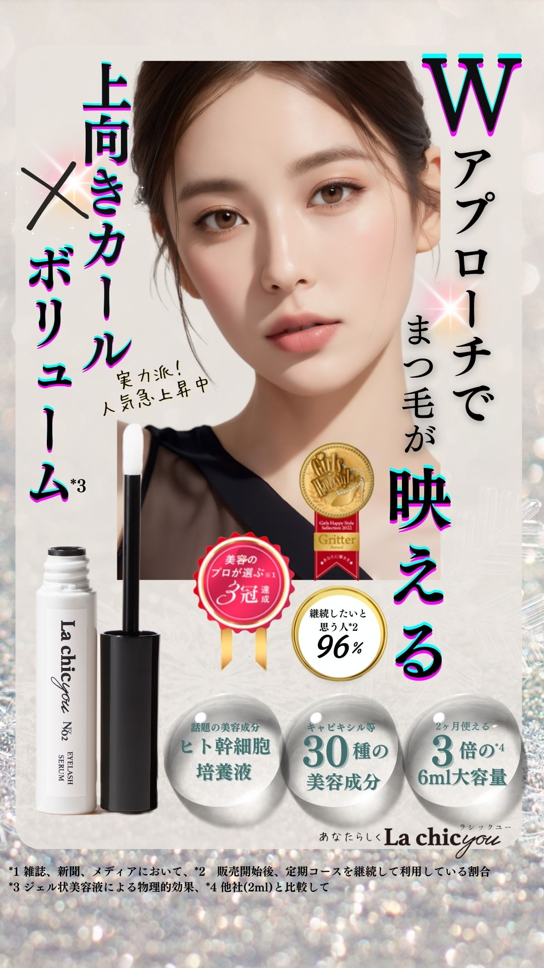 【大特価】ラシックユーNo.2アイラッシュ セラム 6ml 2本セット クーポン】まつげ美容液 ラシックユー No.2アイラッシュ セラム