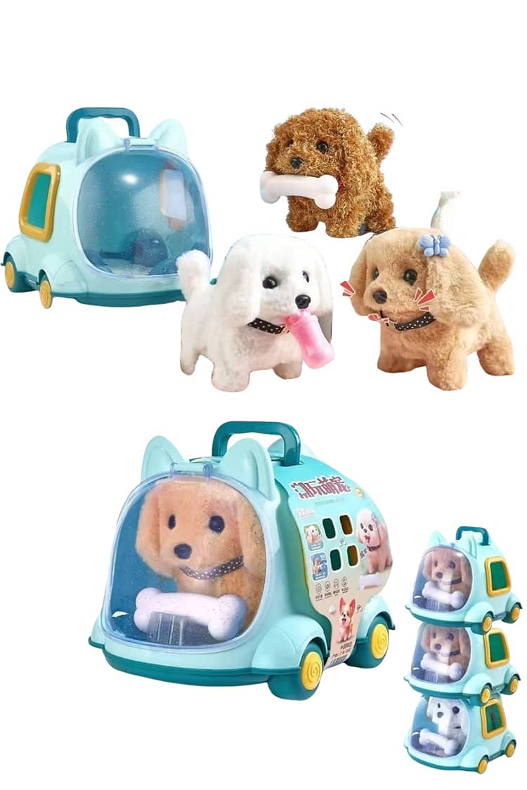 電子ペット うさぎ いぬ ぬいぐるみ 猫 キャリーバッグ付き ごっこ遊び