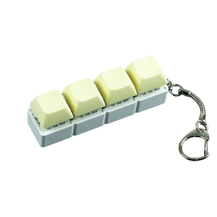 4キー 2個セット フィジェットトイ ボタン操作 キーホルダー