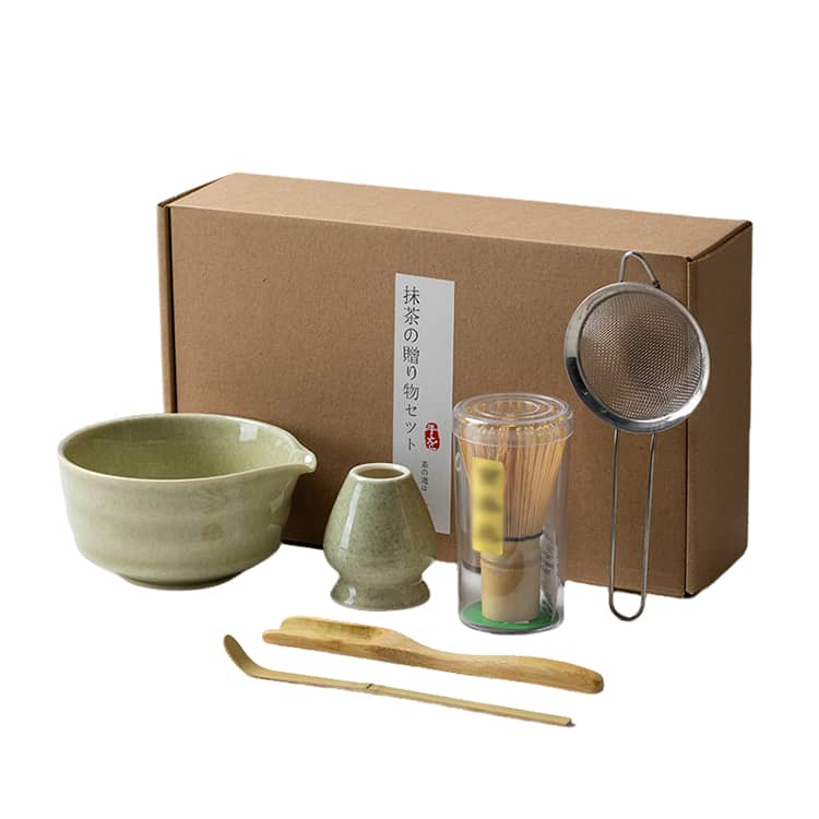茶碗 茶道具セット 茶筅立て 選べる抹茶セット 片口 百本立 6点セット