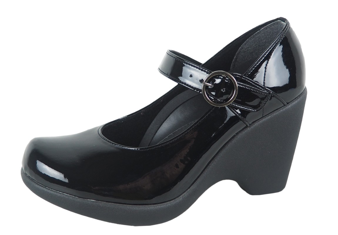 Re:getA パンプス エナメル 痛くない リゲッタ 黒 ストラップ
