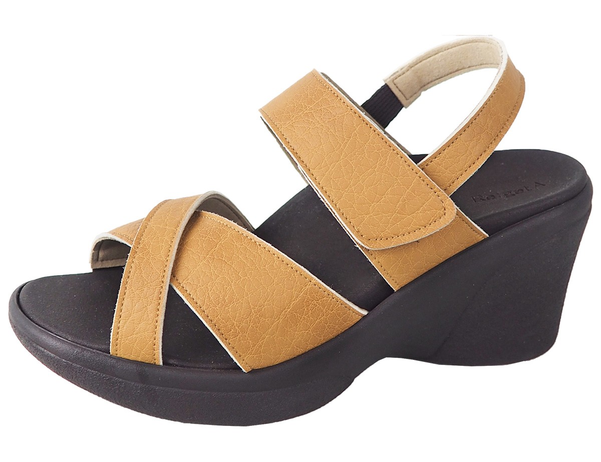 Re:getA リゲッタ サンダル レディース ヒール 黒 オフィス
