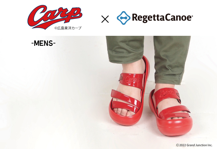 リゲッタ カヌー サンダル メンズ 広島東洋カープ コラボ 3本ベルト Carp sandal