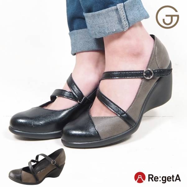 Re:getA リゲッタ レディース パンプス 歩きやすい シューズ 靴