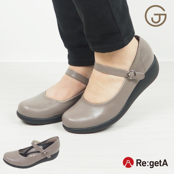 Re:getA リゲッタ パンプス 5cm ヒール 痛くない 軽い 歩き