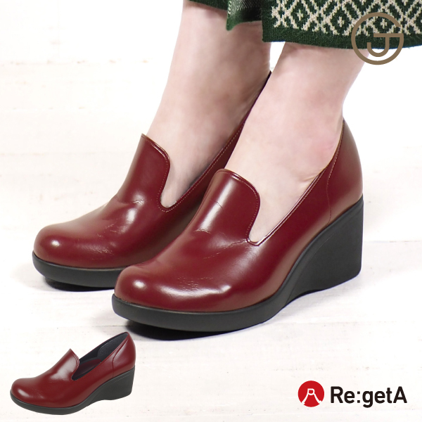 Re:getA 12%OFF セール リゲッタ レディース 靴 歩きやすい 黒