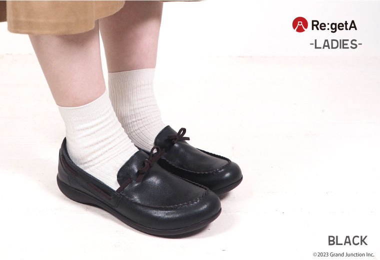 Re:getA（リゲッタ） レディース モカシン パンプス ローファー