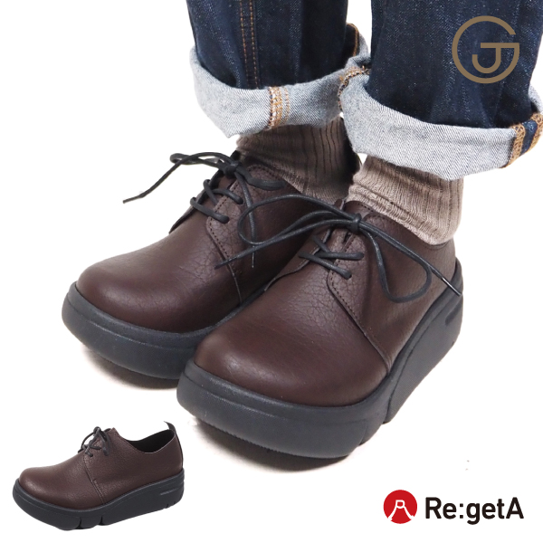 Re:getA（リゲッタ） 靴 厚底 シューズ 軽い 疲れない 歩きやすい 幅広