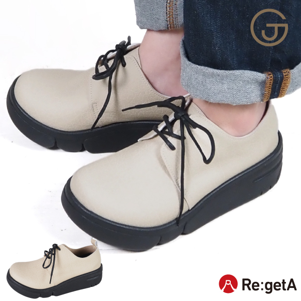 Re:getA（リゲッタ） 靴 厚底 シューズ 軽い 疲れない 歩きやすい 幅広