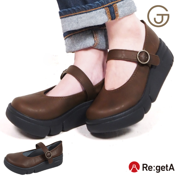 Re:getA（リゲッタ） パンプス 痛くない 歩きやすい 厚底 疲れない