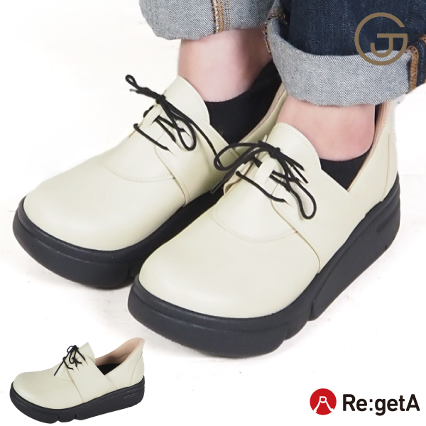 Re:getA（リゲッタ） 厚底 シューズ レディース 歩きやすい 幅広 軽い