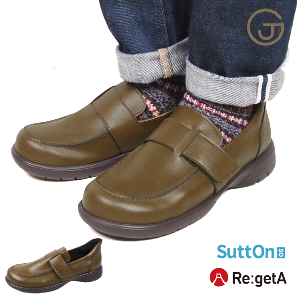Re:getA（リゲッタ） メンズ シューズ ローファー 手を使わずに履ける