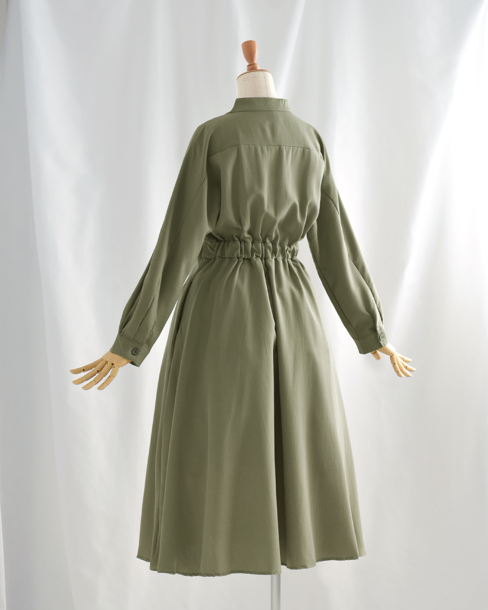 REGINA RISURRE 【タック ワンピース セシル】春 秋 冬 上品 通勤