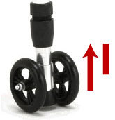 交互歩行器 折りたたみ型 前車輪 AL-100AL/AL-100ASの説明