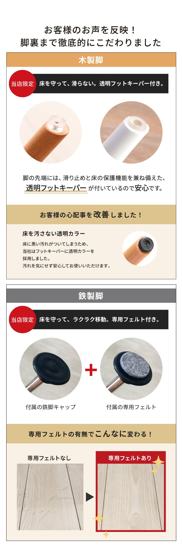 イームズ 脚裏 キャップ