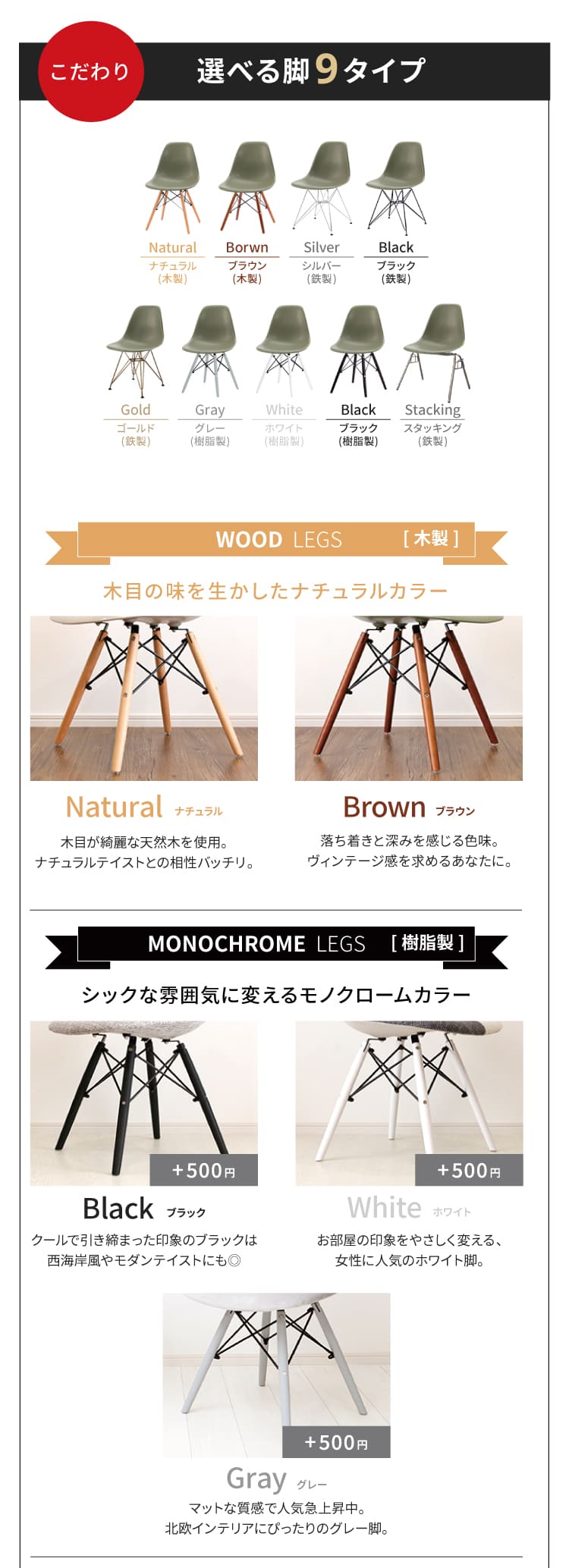イームズ 脚の紹介