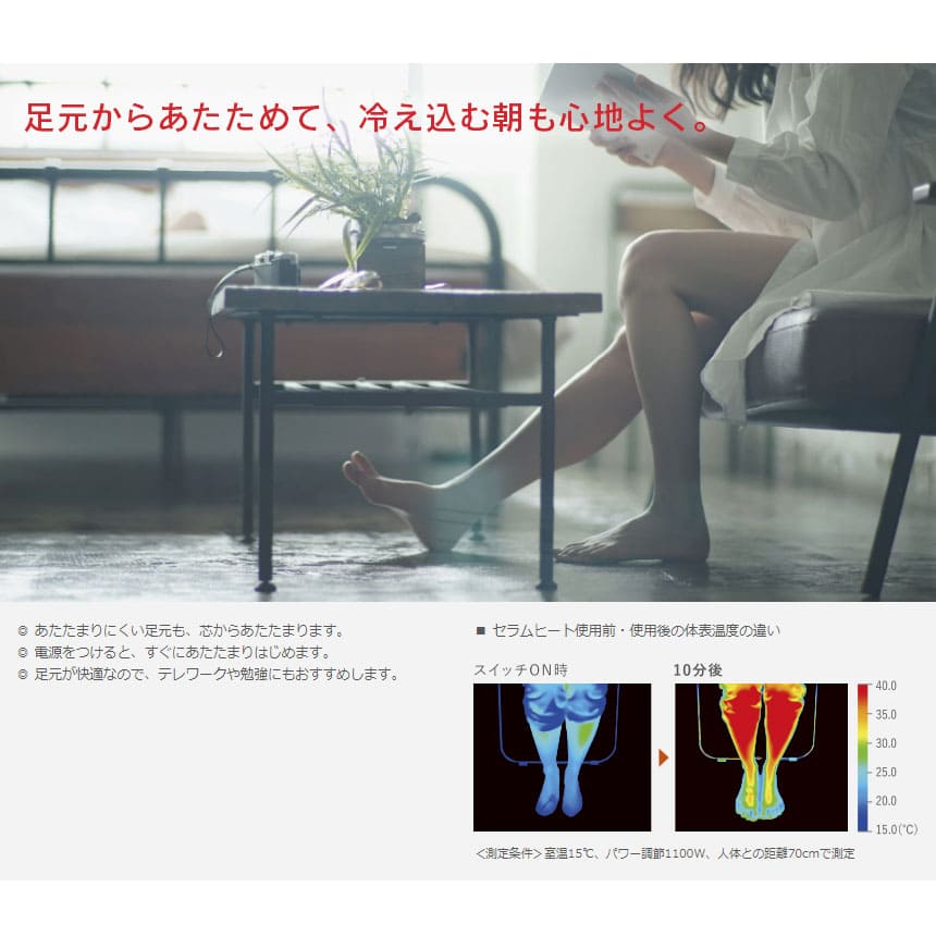 ダイキン（DAIKIN） [CER11YS-W] 遠赤外線暖房機 セラムヒート 2022年