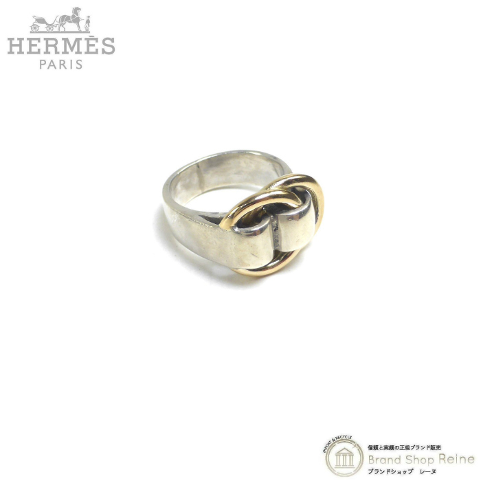 工場直送HERMES エルメス シルバー ドゥザノー 925/750 6.9g リング アクセサリー