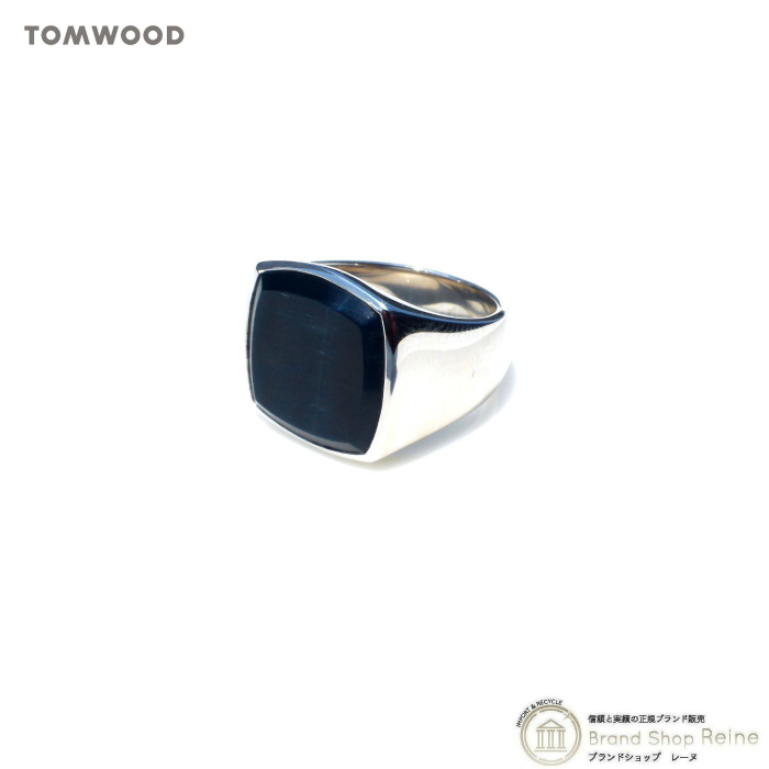 トムウッド （TOM WOOD） Cushion Ring クッション リング ブルーホークアイ シルバー 925 指輪 #52 12号  R74HQBHE01S925（新品）