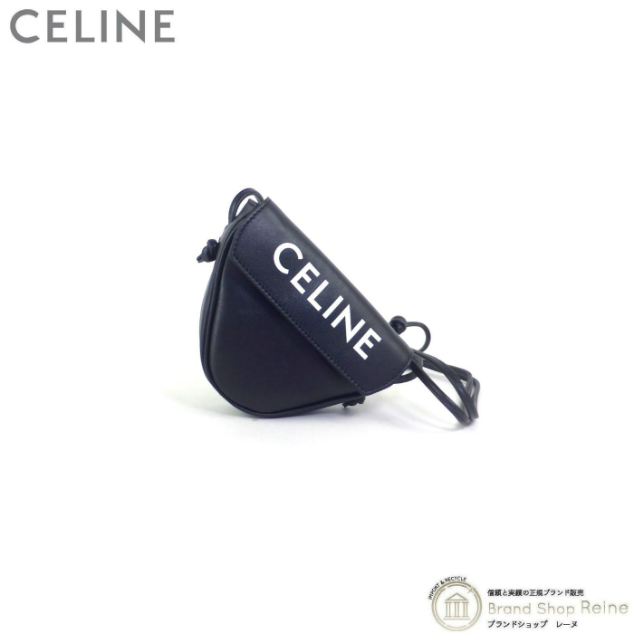 セリーヌ （CELINE） ミニ トライアングル ロゴプリント 斜め掛け