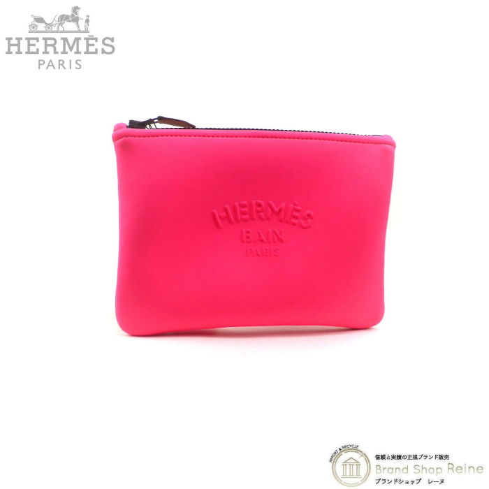 エルメス （HERMES） トゥルース フラット ポーチ ネオバン PM クラッチ バッグ ピンク（新品）