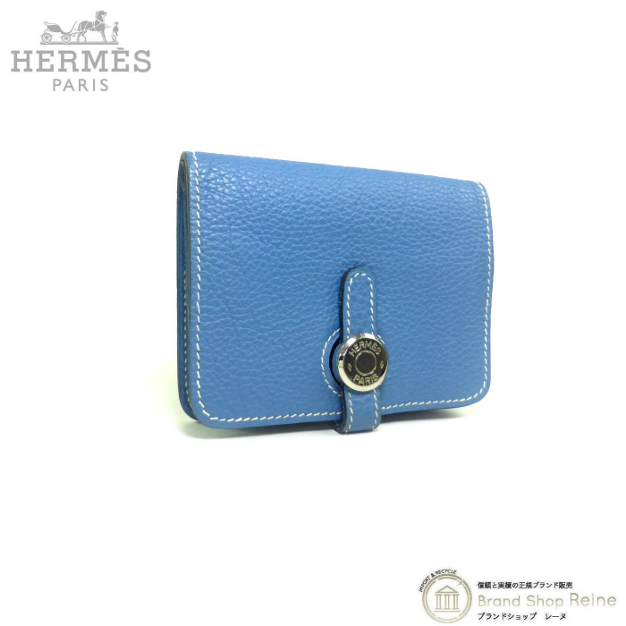 エルメス （HERMES） ドゴン カードケース 名刺入れ トゴ ブルー 