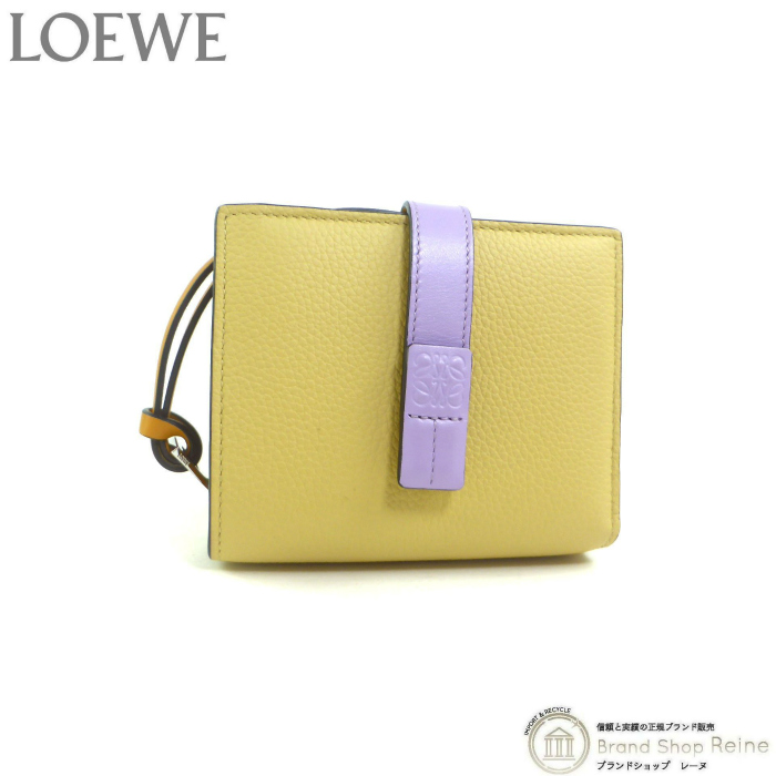 ロエベ （LOEWE） コンパクト ジップ ウォレット ストラップ 二つ折り 財布 C660Z41X01 ダークバター/モーヴ（美品）中古 :  23-041185 : Brandshop Reine - 通販 - Yahoo!ショッピング