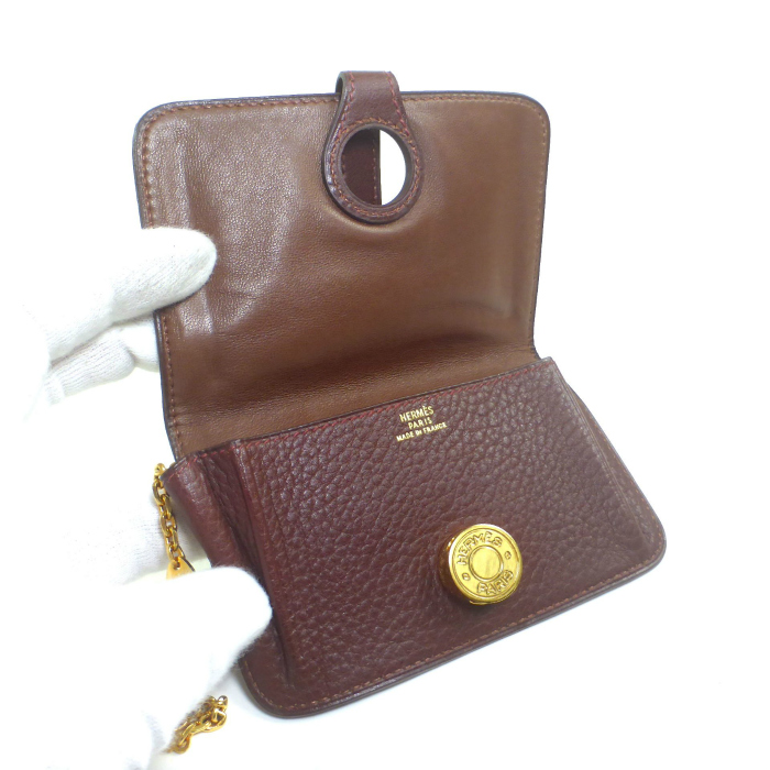 美品 HERMES エルメス ドゴン GM トリヨン 財布 コインケース付 □U 楽天市場】新品 未使用品 HERMES エルメス ドゴン コンパクト