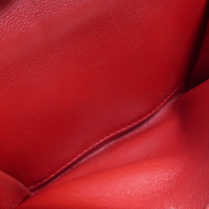 ミュウミュウ （MIUMIU） マテラッセ Wホック ダイヤキルティング コンパクト 二つ折り 財布 5MH523 ルージュ（中古）