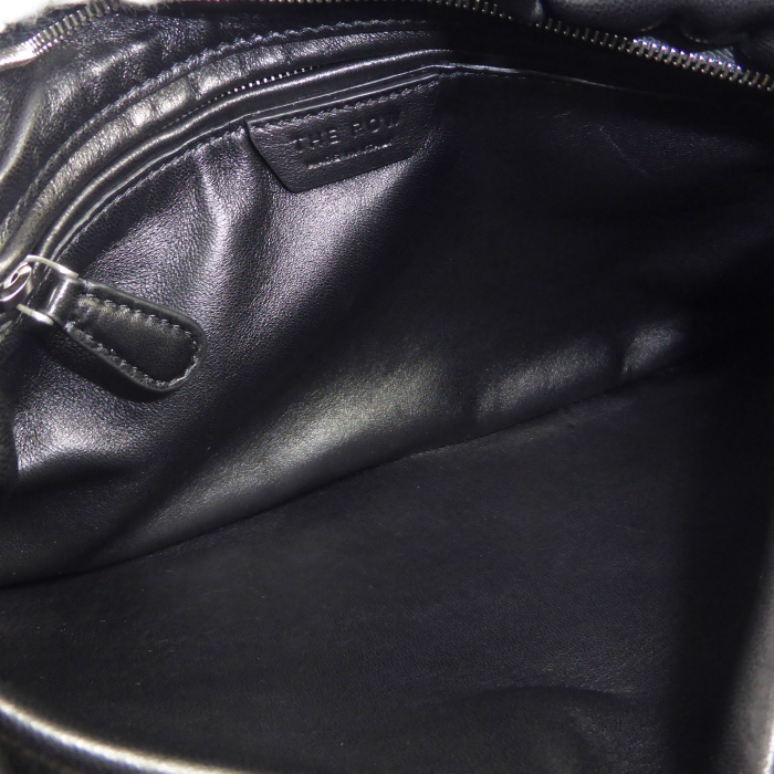 国内即発【The Row】 XL Bourse ショルダーバッグ W1719 BLACK XL Bourse Bag Black in Leather – The Row