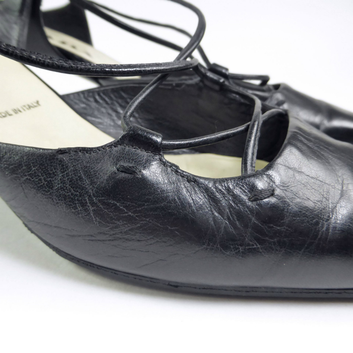 PRADA（プラダ） レザー ストラップ パンプス スクエアトゥ シューズ