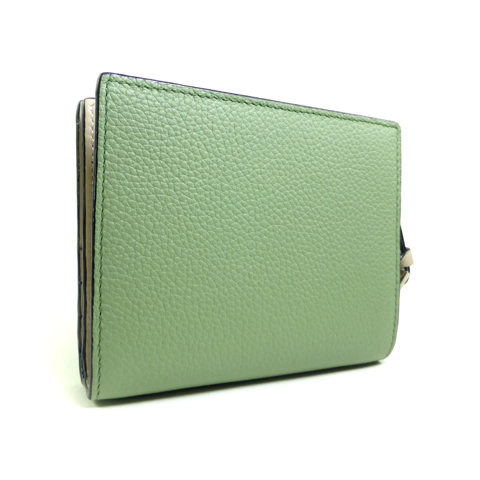 LOEWE ロエベ コンパクトジップウォレット 二つ折り財布 ローズマリー LOEWE ロエベ (LOEWE) コンパクト ジップ ウォレット