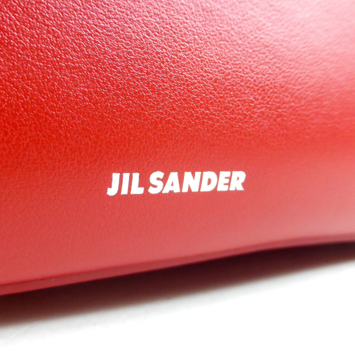 美品 正規品 ジルサンダー J-SHOPPER レザー バッグ 2WAY ピンク 美品 ジルサンダー J-SHOPPER 巾着 2way バッグ レザー ピンク