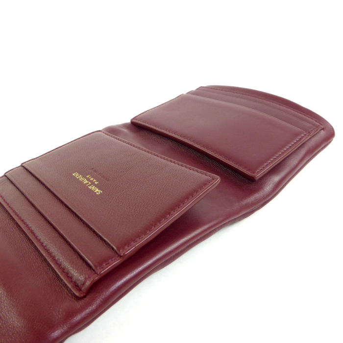 サンローラン　カリプソ　長財布 すぐ届く！Saint Laurent カリプソ コンパクトウォレット 財布