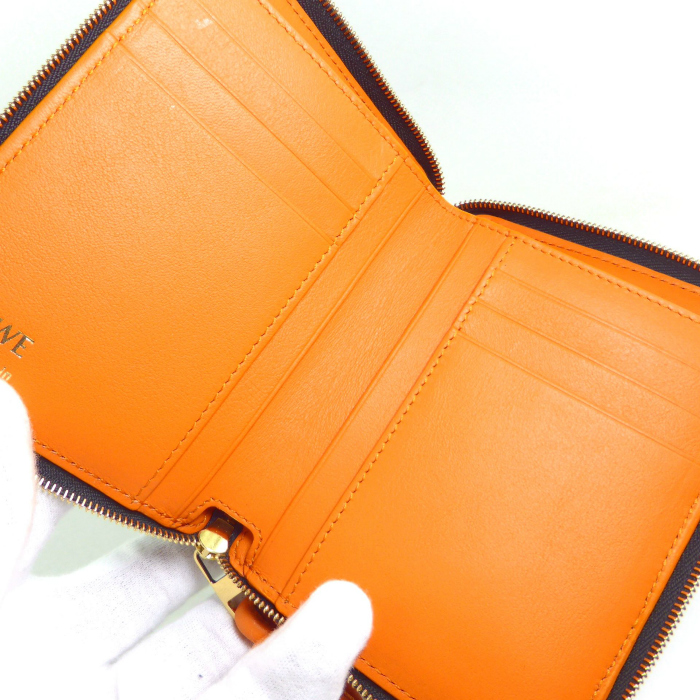 LOEWE ロエベ （LOEWE） ノット コンパクト ジップウォレット 二