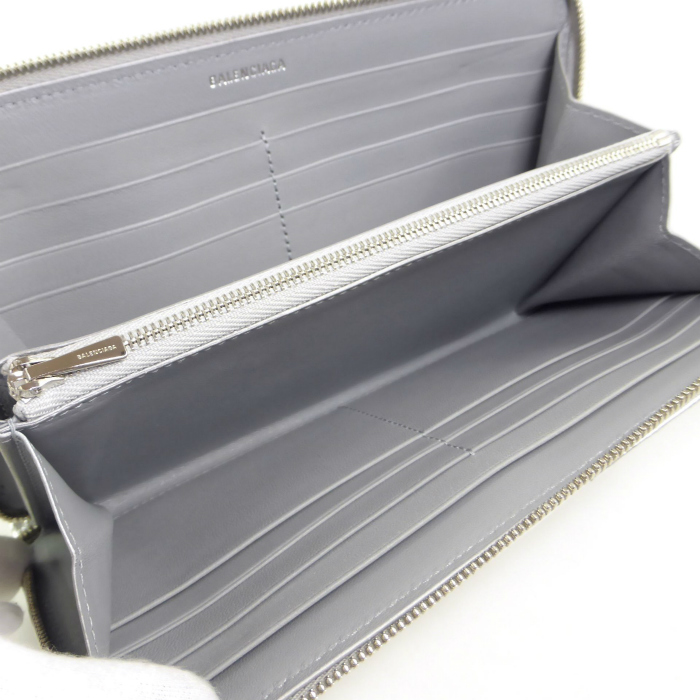 BALENCIAGA シルバー 長財布 バレンシアガ BALENCIAGA 財布 （シルバー） -ファッション通販