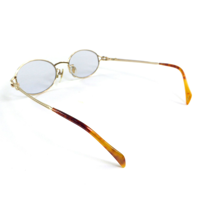 GUCCI（グッチ） オーバル メタルフレーム メガネ 眼鏡 度入りレンズ