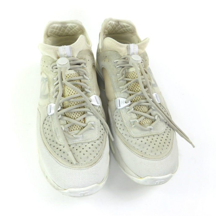 CHANEL（シャネル） （CHANEL）ココマーク レザー×スエード スニーカー