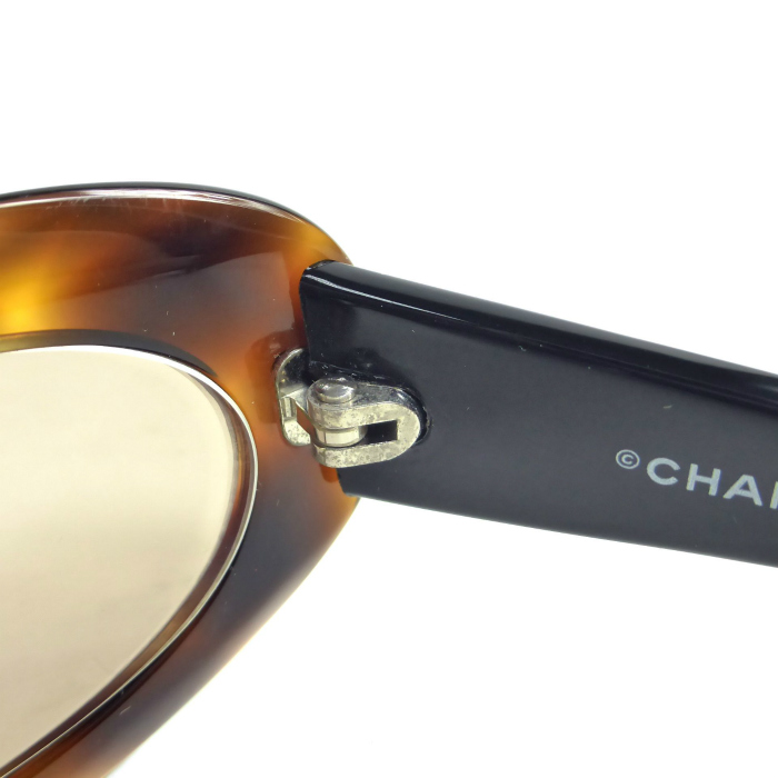CHANEL オーバルサングラス 5007 ココマーク CHANEL（シャネル） べっ甲 オーバル サングラス 度入り ココマーク CC