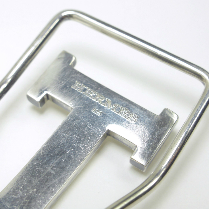 HERMES（エルメス） Hロゴ マネークリップ SV925 シルバー メンズ
