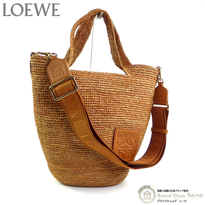LOEWE（ロエベ） SLIT BAG MINI スリットバッグ ミニ ラフィア トート