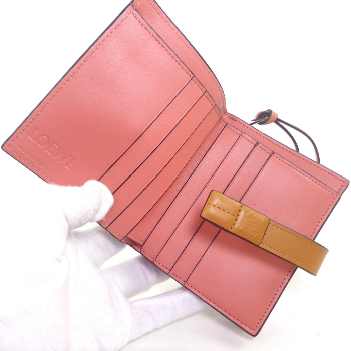 LOEWE（ロエベ） コンパクト ジップ ウォレット ストラップ 二つ折り