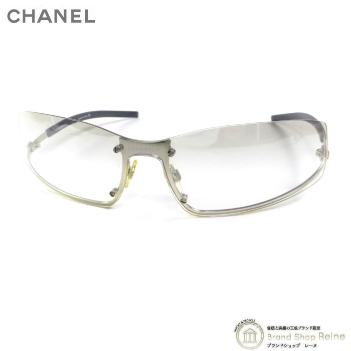 CHANEL（シャネル） ハーフ アンダーリム スポーツ ラップ サングラス