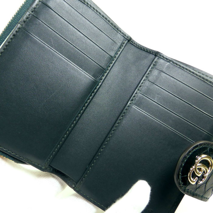 バンブー グッチ （GUCCI） ダブルG パイソンレザー ウォレット 二