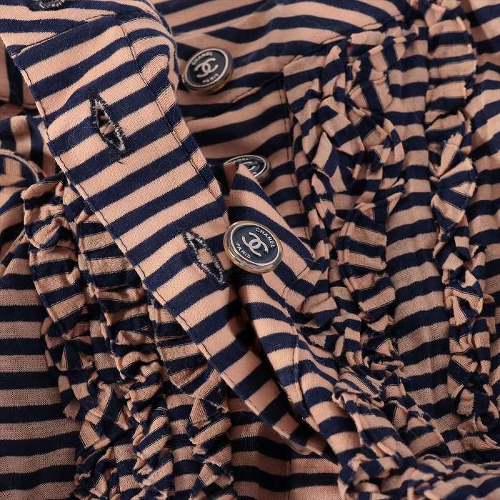 CHANEL（シャネル） コットン ボーダー ノースリーブ ニット P35205