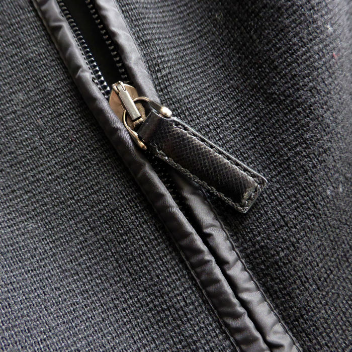 PRADA（プラダ） ウール ドライバーズニット ナイロン切替 ラバー