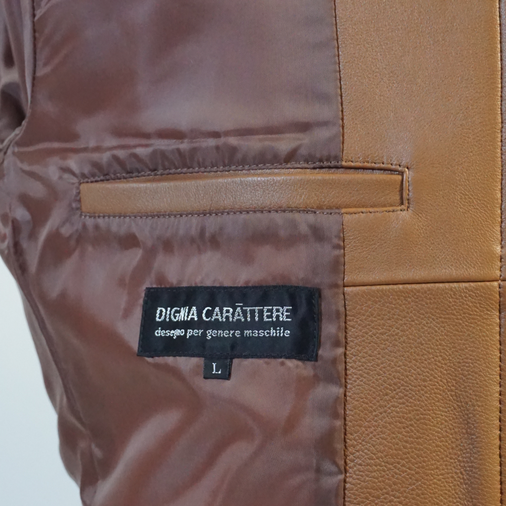 レザージャケット キャメル ライトブラウン 羊革 革ジャン ラムレザー