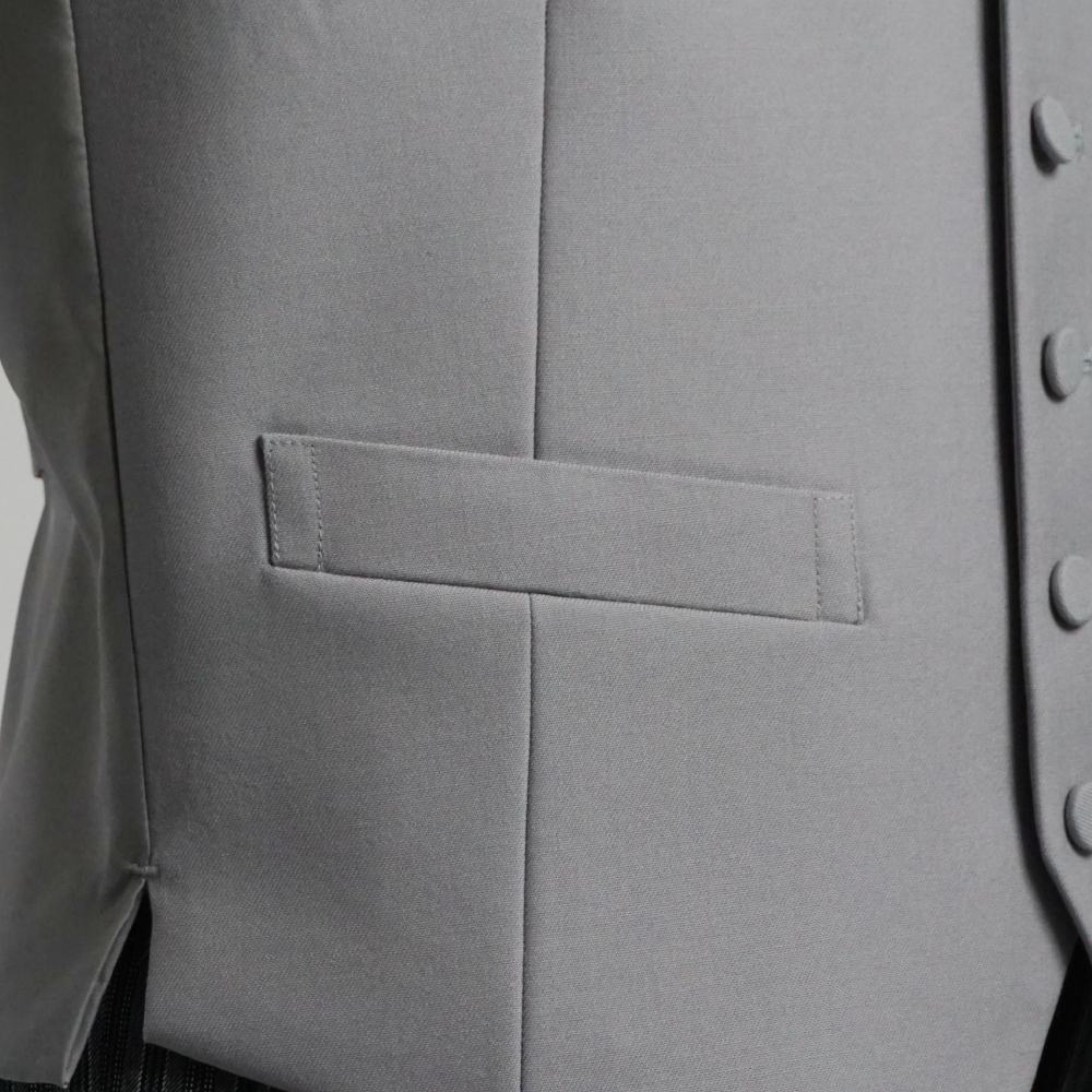 E体 フォーマルベスト モーニングコート用 日本製 くるみボタン