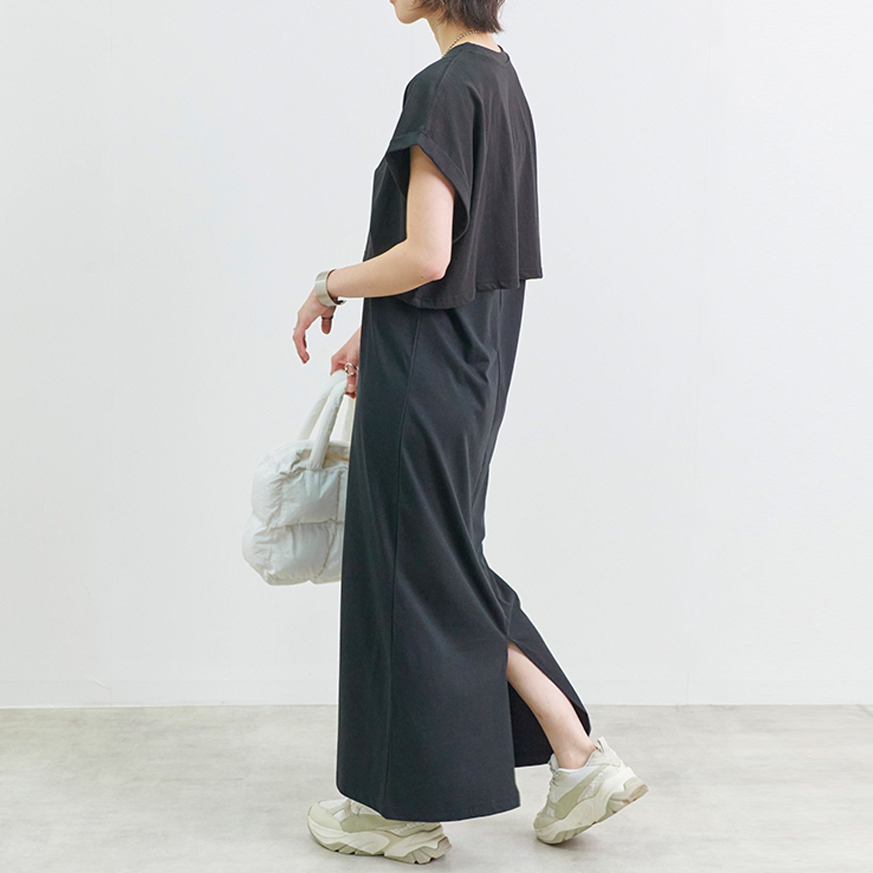 Tシャツ キャミワンピース レディース 春 夏 セットアイテム : anlulu